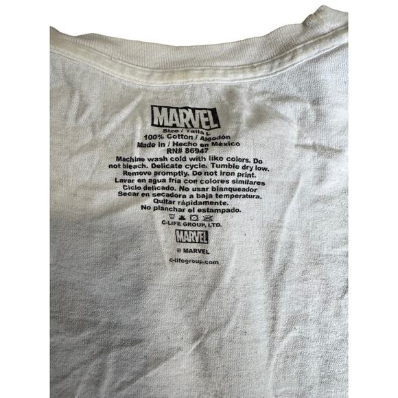 MARVEL DEADPOOL ltd edition tee upcycled to cute cut off shirt w/ red lace trim - Picture 5 of 9